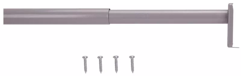 1854470 Adjustable Closet Rod, 30-48 In Length, Silver Finish