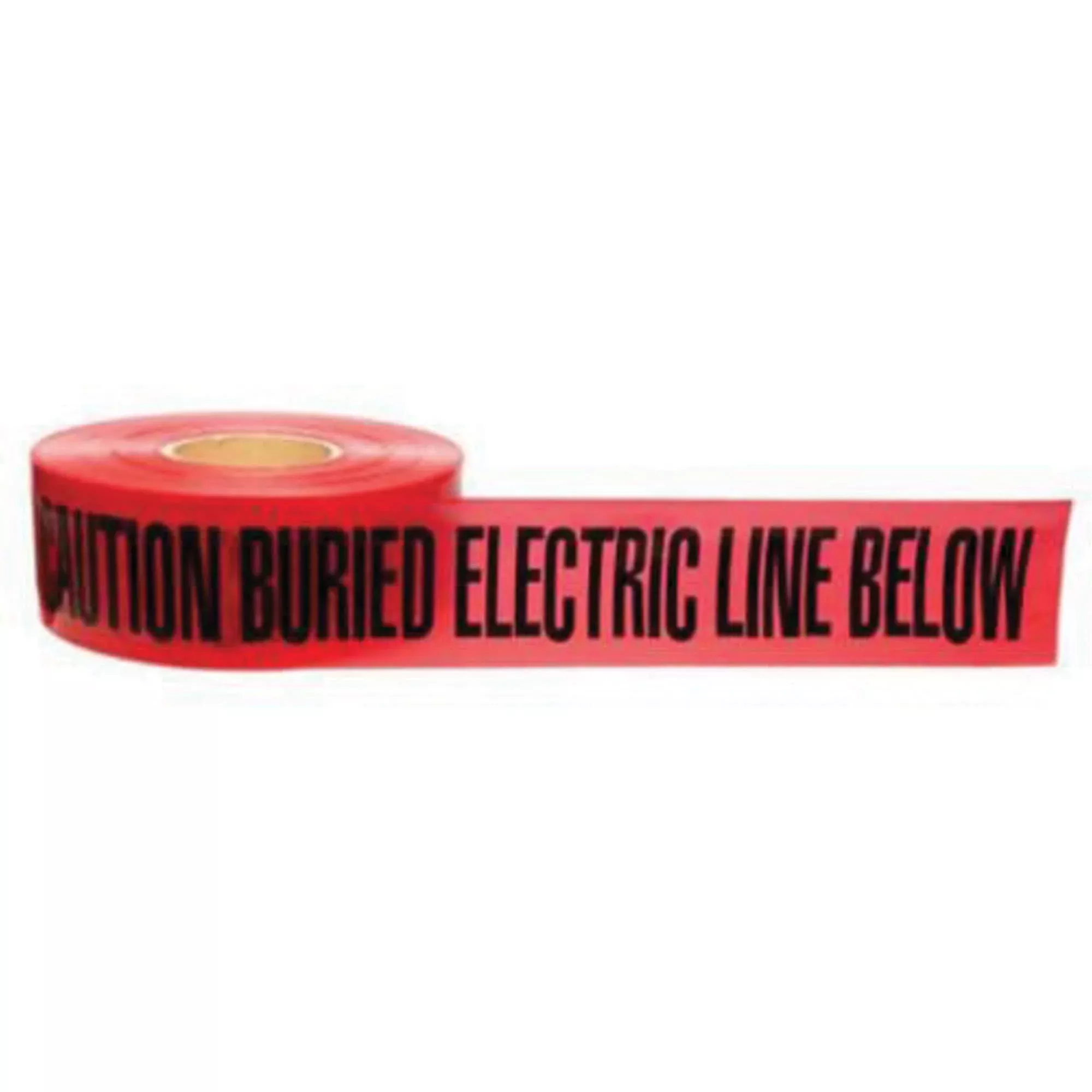 "Buried Electric Line" Identoline Underground Warning Tape, 3" W x 1000' L, Black on Red