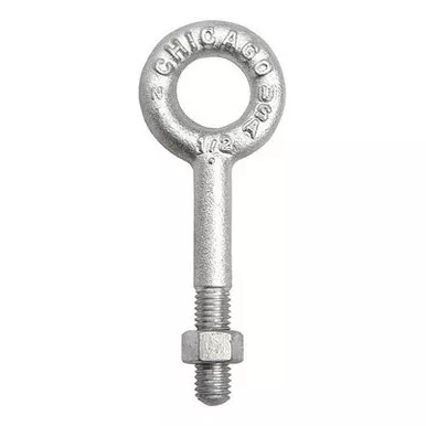 Chicago 1/2" x 8" Regular Eye Bolt - 2200 lbs WLL