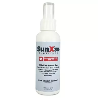 First Aid Only SunX Sunscreen Spray, 4 oz Bottle, 30 SPF (12 EA / CA)